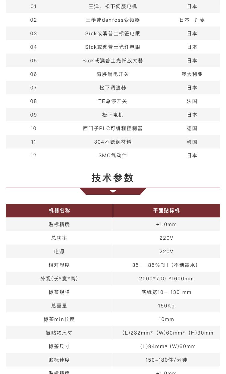贴标机费用